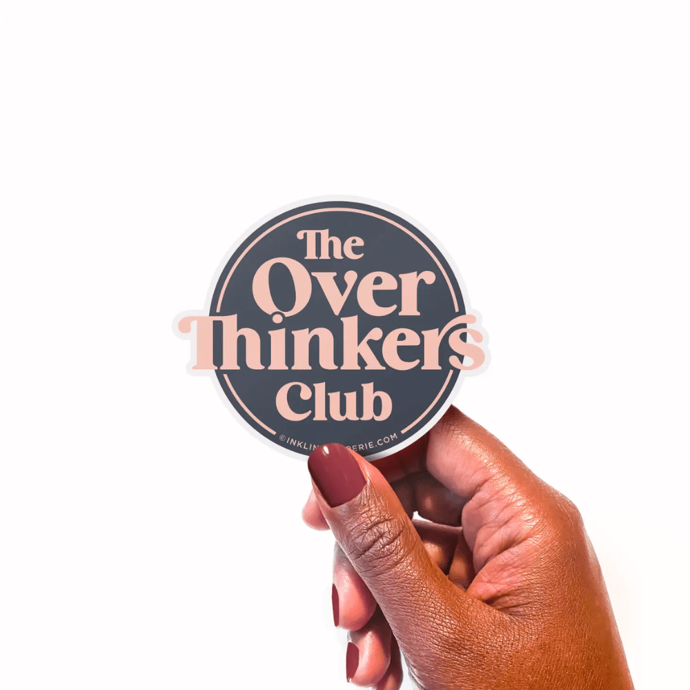 "Over Thinkers Club" Vinyl Sticker - Shop Sweet Lulu