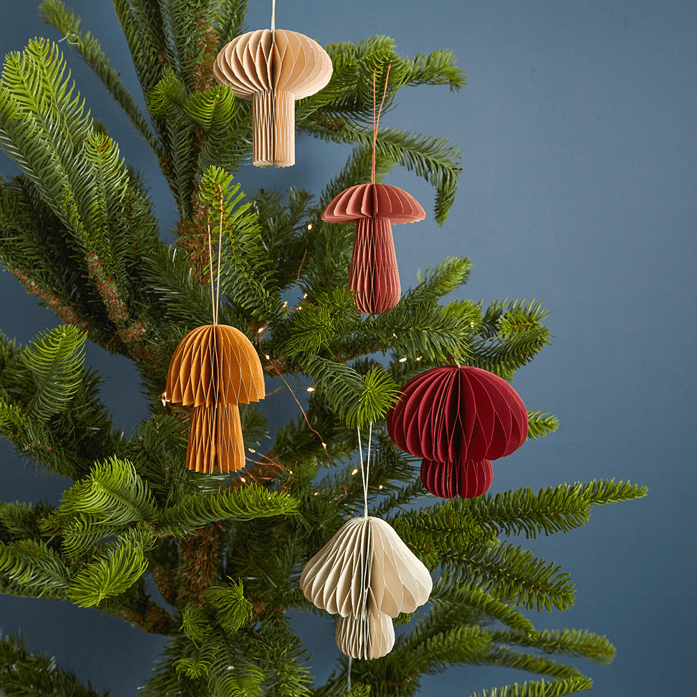 Paper Mushroom Ornament Set, Shop Sweet Lulu