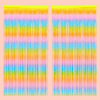 Pastel Rainbow Party Curtain - 2pk., Shop Sweet Lulu