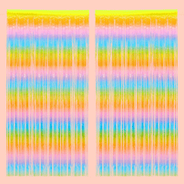 Pastel Rainbow Party Curtain - 2pk., Shop Sweet Lulu