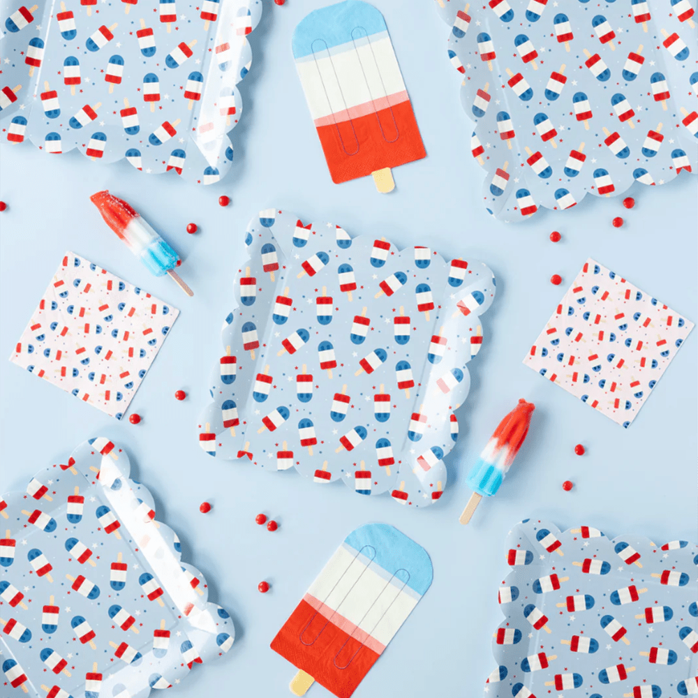 Patriotic Popsicles Plates, Shop Sweet Lulu