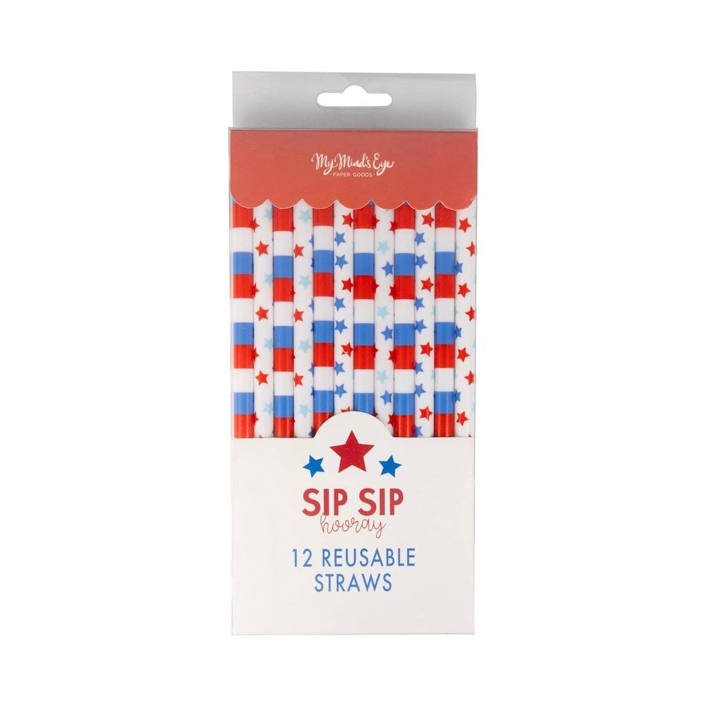 Patriotic Reusable Straws, Shop Sweet Lulu