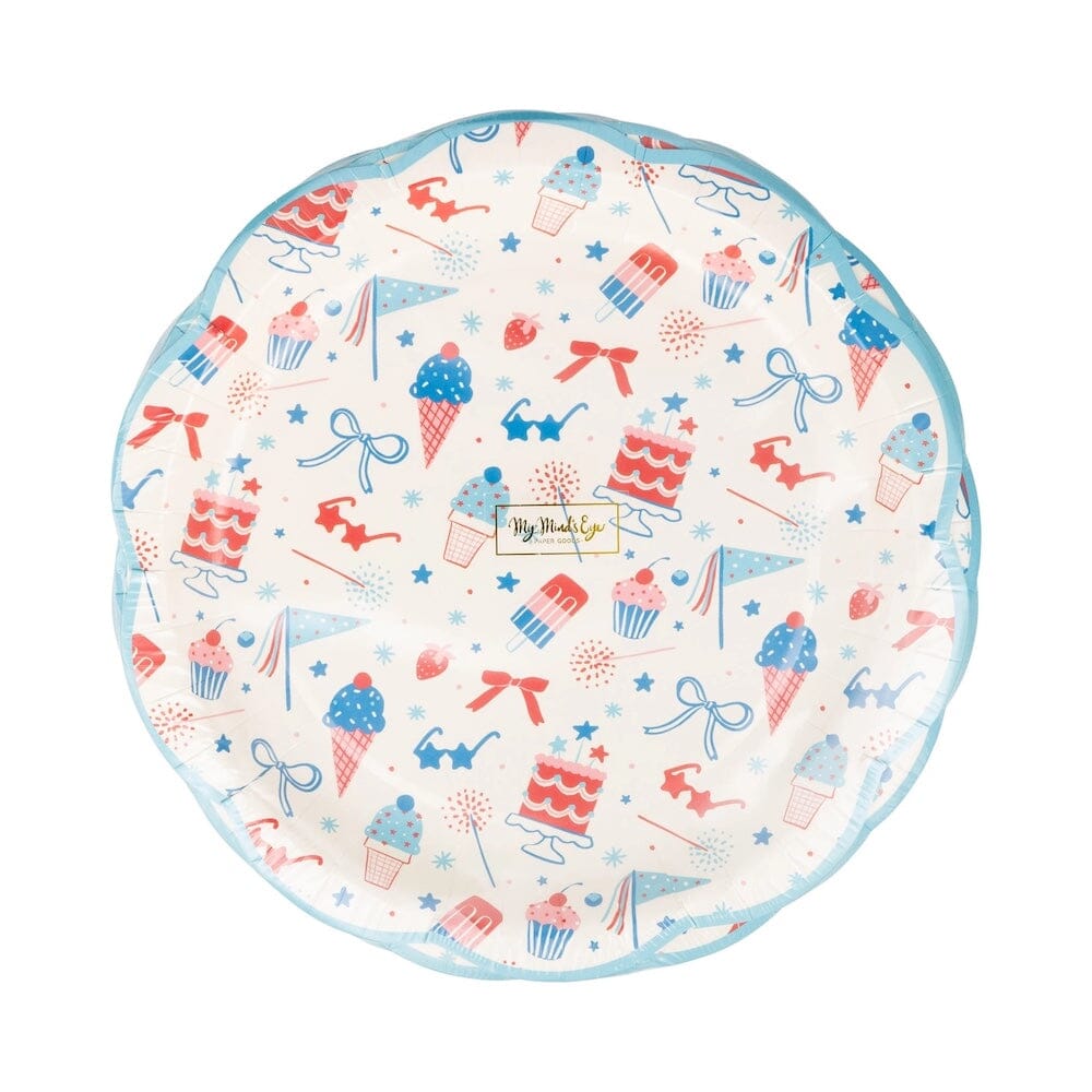 Patriotic Summer Icons Plate, Shop Sweet Lulu