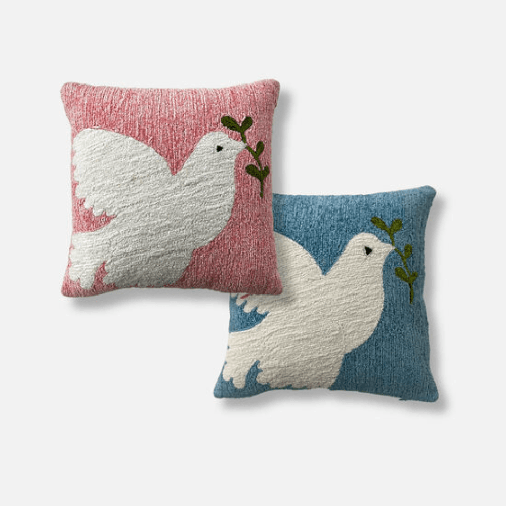 Peace Dove Pillow - 2 Color Options, Shop Sweet Lulu