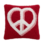 Peace Sign Heart Hook Pillow, Shop Sweet Lulu