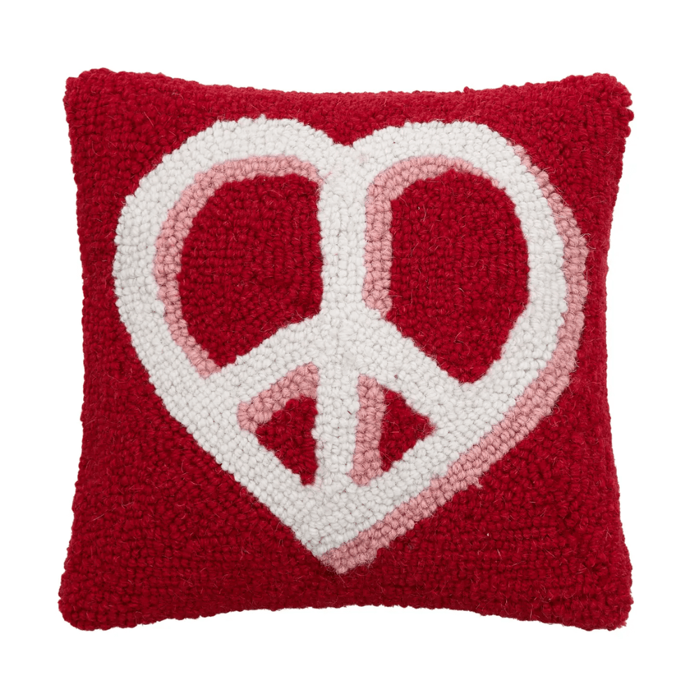 Peace Sign Heart Hook Pillow, Shop Sweet Lulu