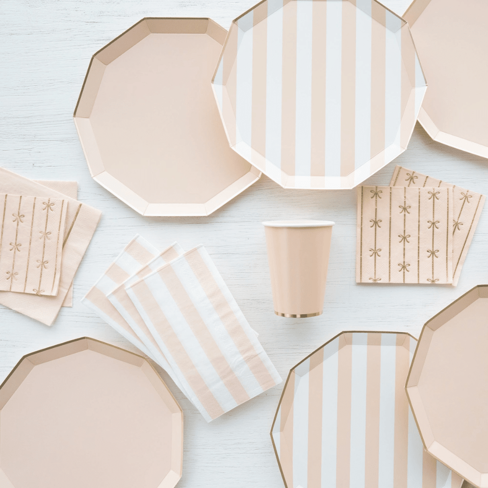 Sweet Peach Signature Cabana Stripe Plates, Shop Sweet Lulu