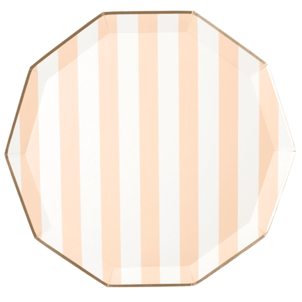 Sweet Peach Signature Cabana Stripe Plates, Shop Sweet Lulu