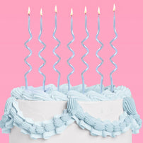 Pearl Blue Wavy Candles - 10pk, Shop Sweet Lulu