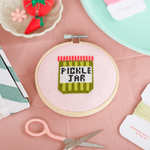 Pickle Jar Mini Cross Stitch Kit, Shop Sweet Lulu