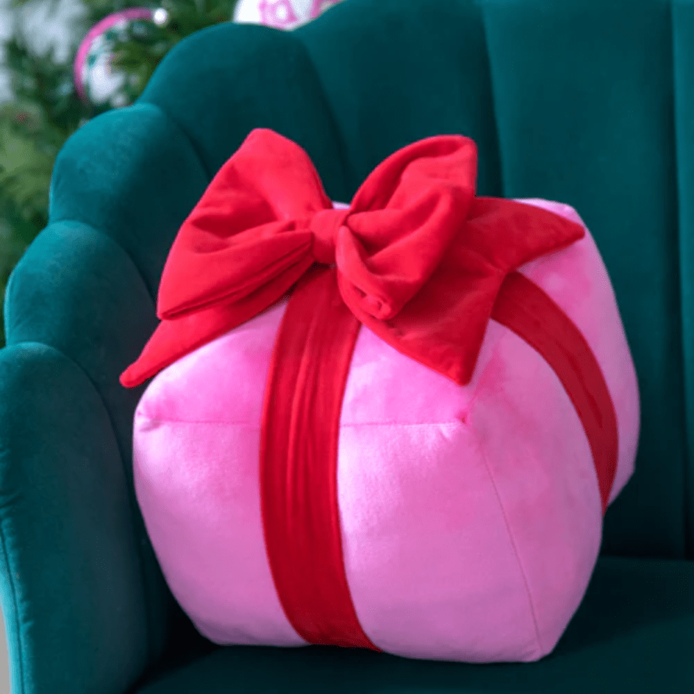 Gift Box Pillow, Pink - Medium, Shop Sweet Lulu