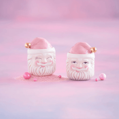 Pink Papa Noel Candy Jar, Cream - 2 Style Options, Shop Sweet Lulu