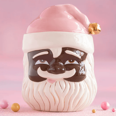 Pink Papa Noel Cookie Jar - Black, Shop Sweet Lulu