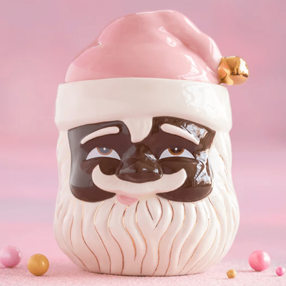 Pink Papa Noel Cookie Jar - Black, Shop Sweet Lulu