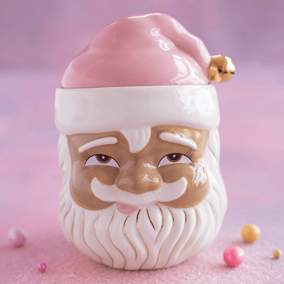 Pink Papa Noel Cookie Jar - Brown, Shop Sweet Lulu