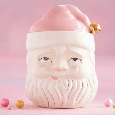 Pink Papa Noel Cookie Jar - Cream, Shop Sweet Lulu