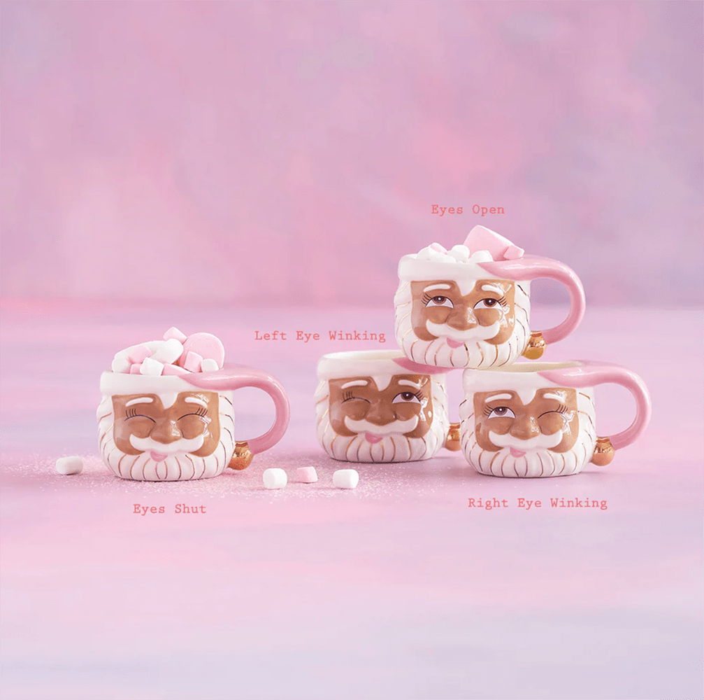 Pink Papa Noel Mug, Brown - 4 Style Options, Shop Sweet Lulu