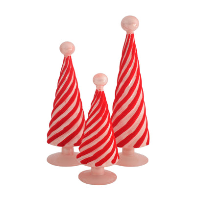 Flocked Spiral Tree Set - Pink & Red, Shop Sweet Lulu