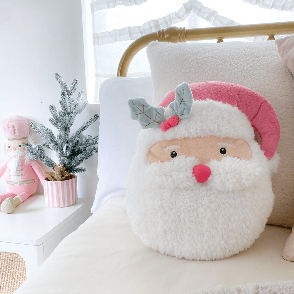 Pink Santa Accent Decor Pillow, Shop Sweet Lulu