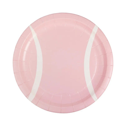Pink Tennis Ball Plates