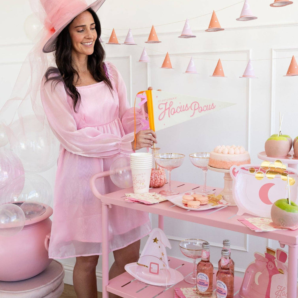 Pink Witch Hat Die-cut Plates, Shop Sweet Lulu