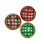 Small Plaid Bowl, Mango Wood - 3 Color Options, Shop Sweet Lulu