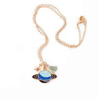 Planet Charm & Tassel Necklace, Shop Sweet Lulu
