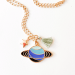 Planet Charm & Tassel Necklace, Shop Sweet Lulu