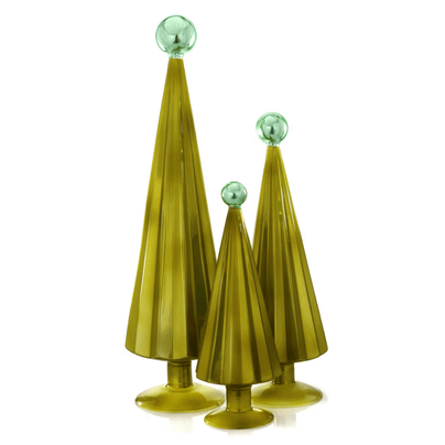 Glass Pleated Tree Set - Moss Aqua, Shop Sweet Lulu