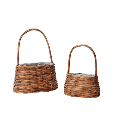 Polished Woven Basket - 2 Size Options, Shop Sweet Lulu