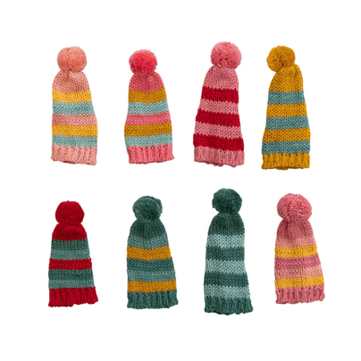 Pom Pom Winter Hat Bottle Topper - 8 Style Options, Shop Sweet Lulu