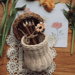 Porcini Basket w/ Twig Pencils - Natural, Shop Sweet Lulu