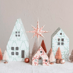 Berry & Tree Pattern Paper Mache House Set, Shop Sweet Lulu