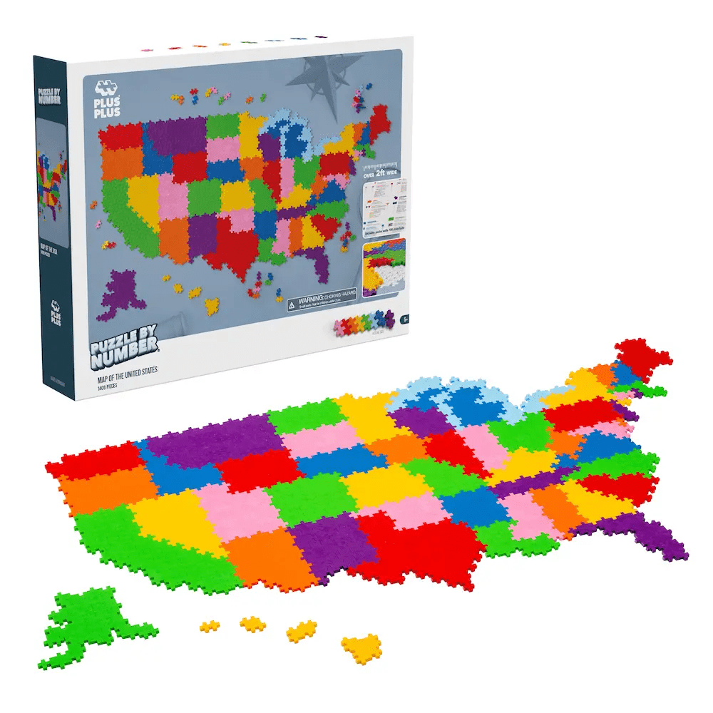 Puzzle by Number - United States Map, Shop Sweet Lulu