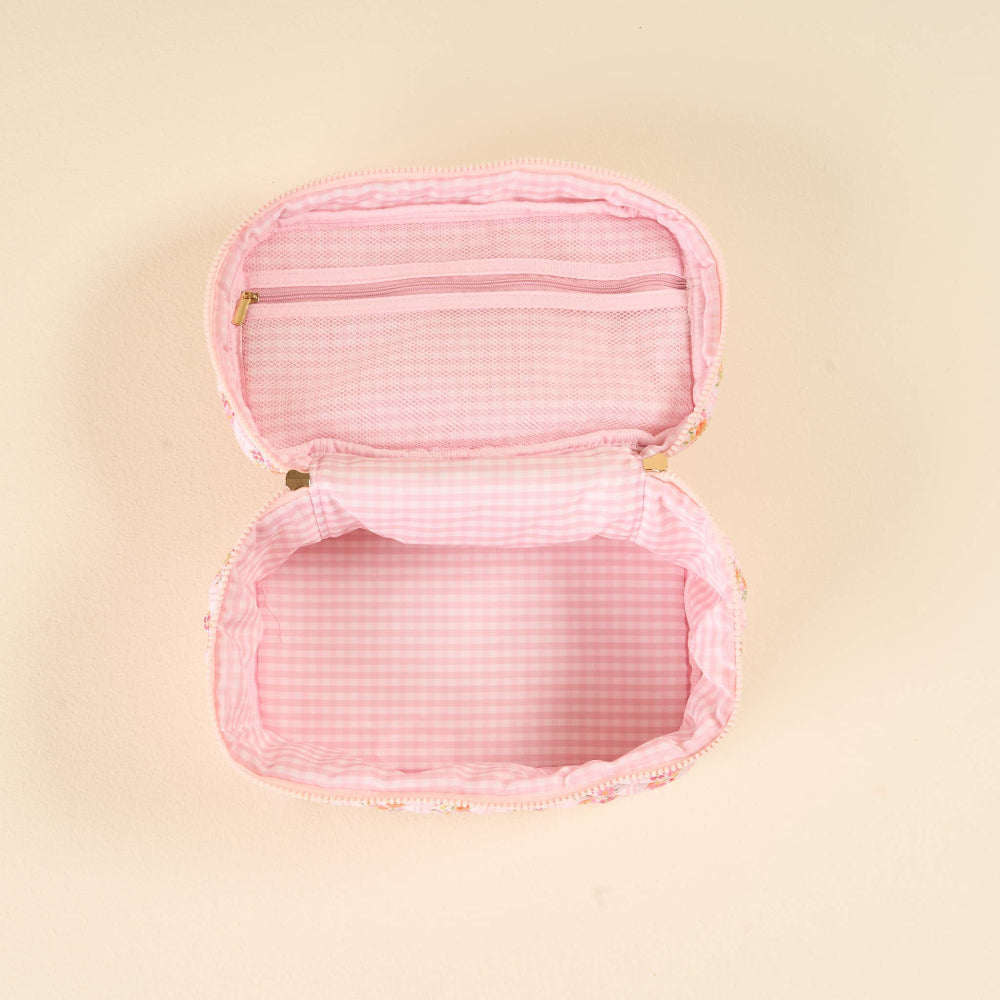 Quilted Cosmetic Bag - Petal Parade Pink, Shop Sweet Lulu