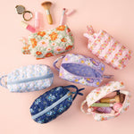 Quilted Cosmetic Pouch - Bouquet Beauty Sage, Shop Sweet Lulu