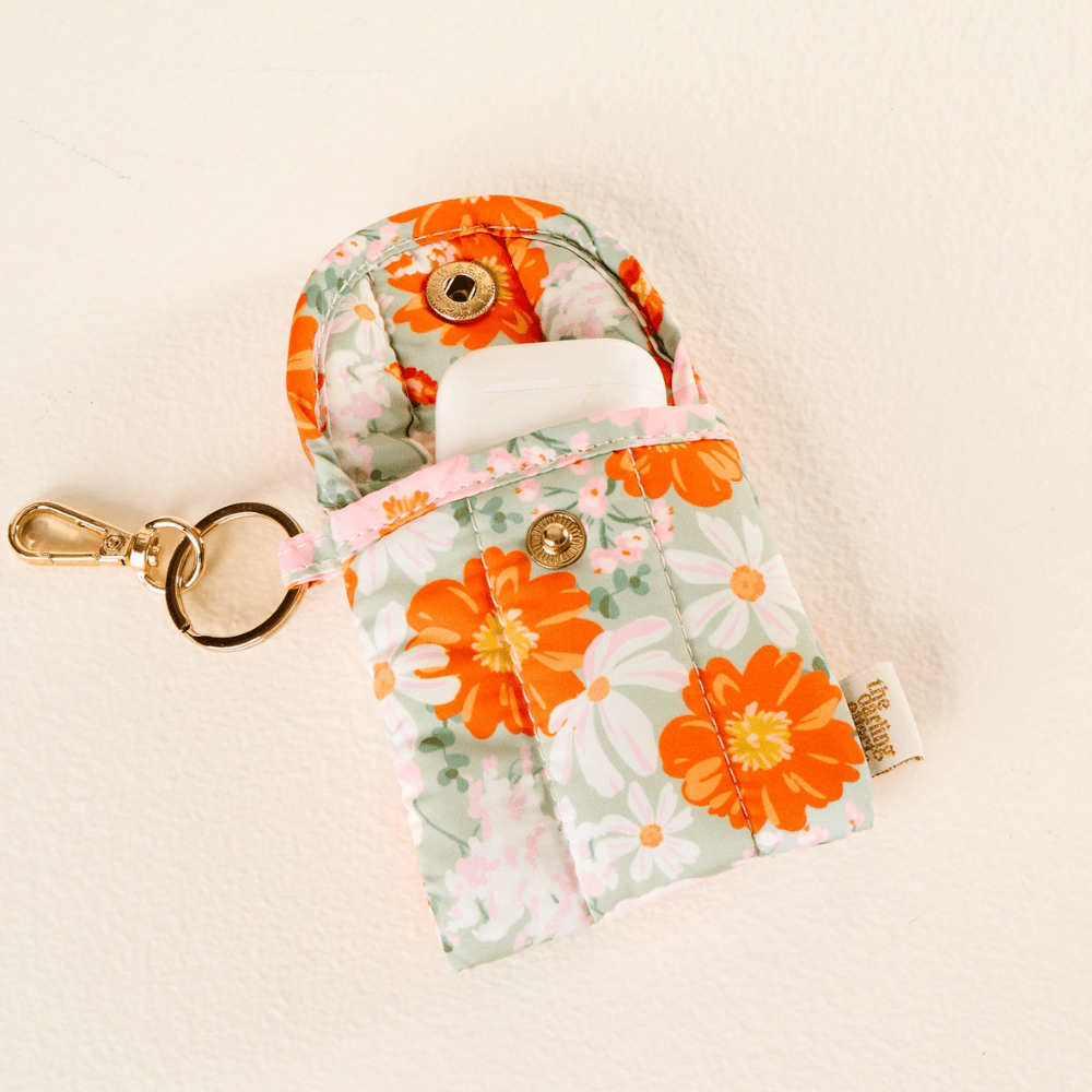Quilted Earbud Case Keychain - 9 Style Options, Shop Sweet Lulu
