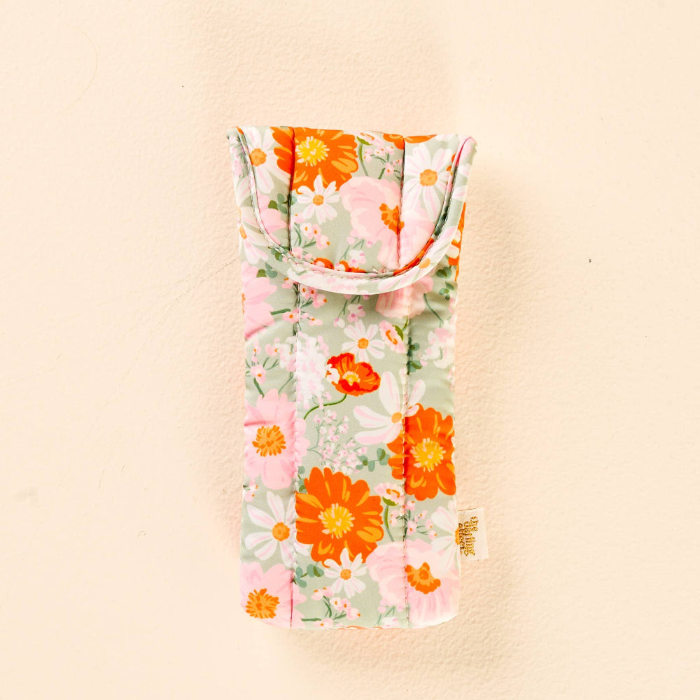 Quilted Sunglasses Case - Bouquet Beauty Sage, Shop Sweet Lulu