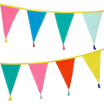 Rainbow Fabric Bunting, 10ft, Shop Sweet Lulu