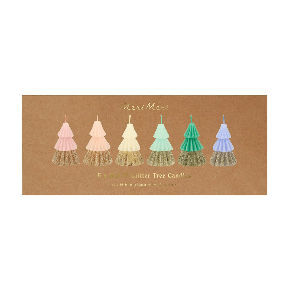 Meri Meri Rainbow Glitter Tree Candles, Shop Sweet Lulu