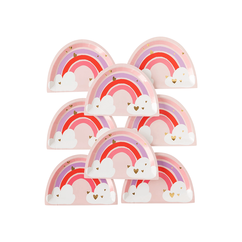 Rainbow Heart Plates, Shop Sweet Lulu
