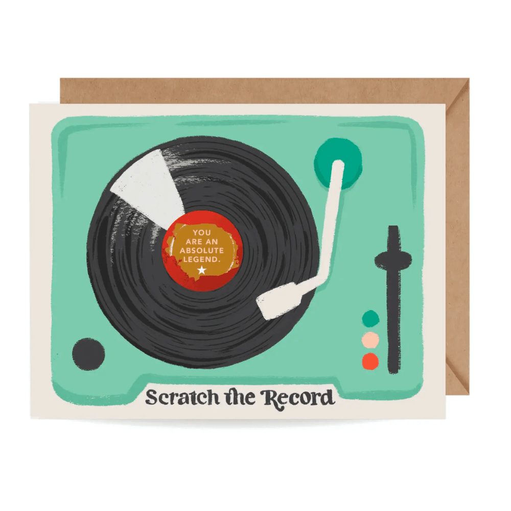 Record Player Hidden Message Card - Shop Sweet Lulu