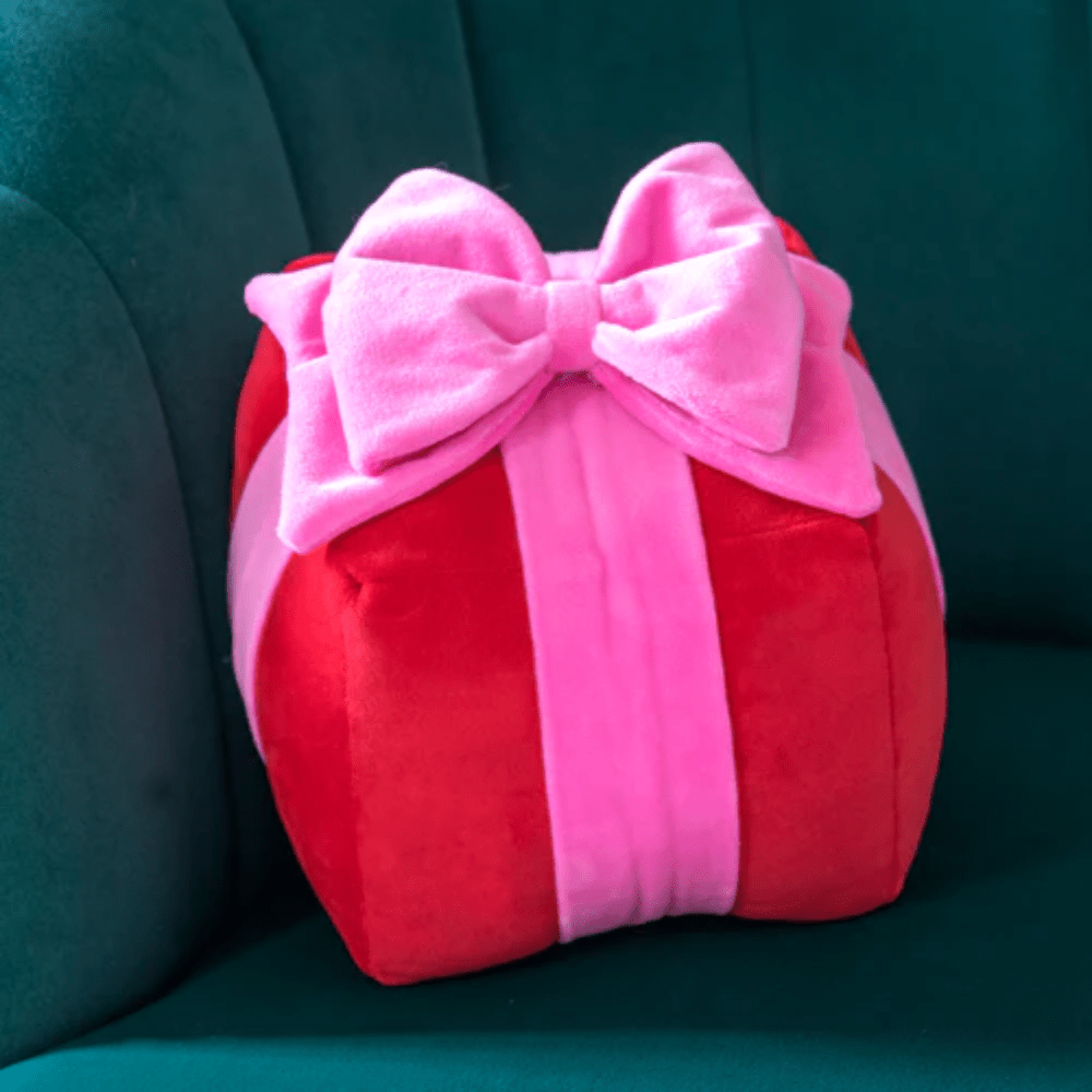 Gift Box Pillow, Red - Small, Shop Sweet Lulu