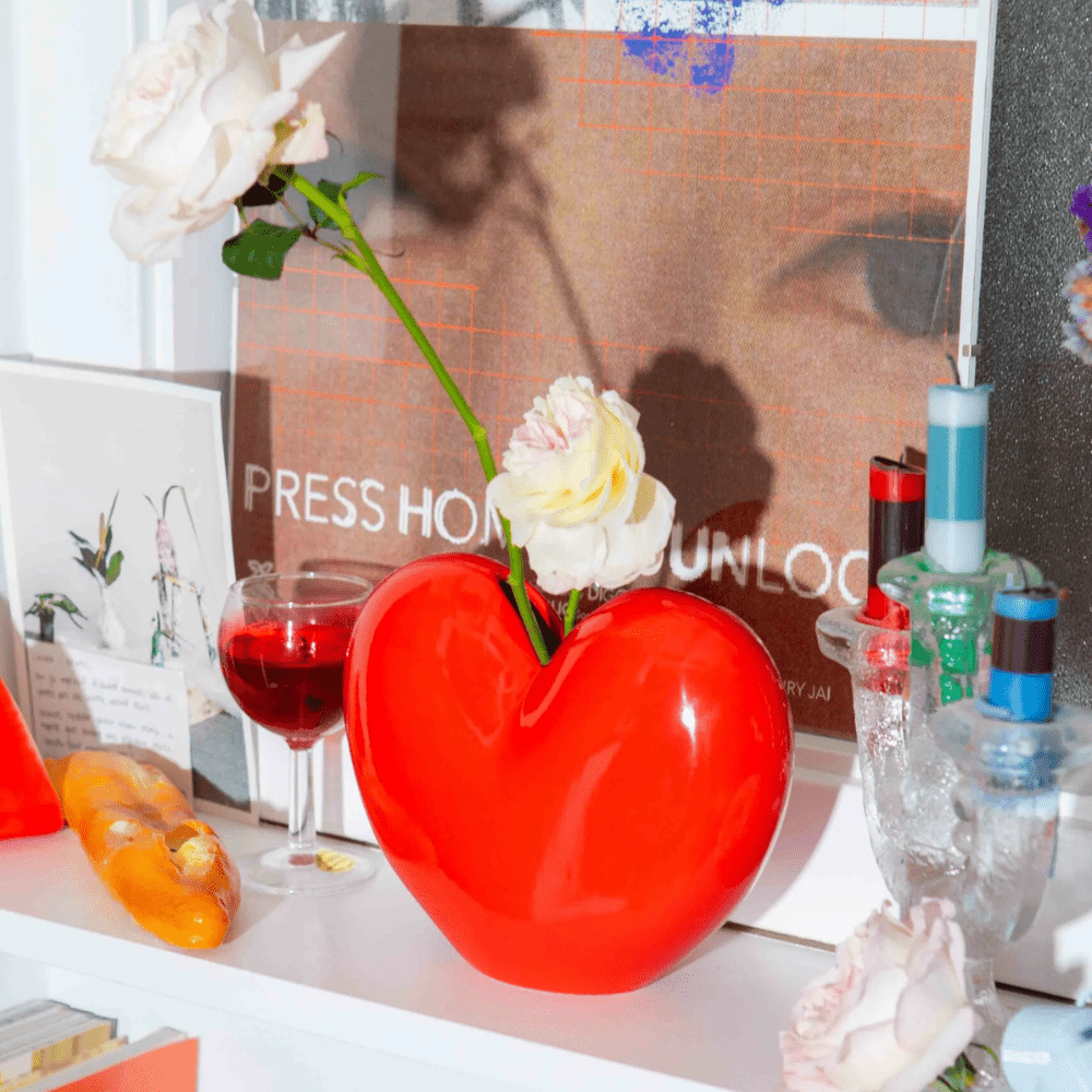 Red Heart Vase, Shop Sweet Lulu