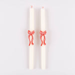 Red Stripy Bow Table Candles, Shop Sweet Lulu