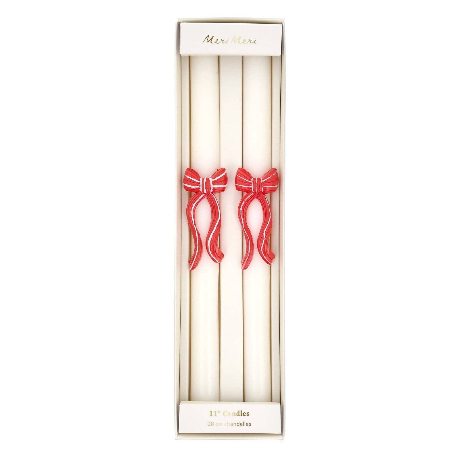 Red Stripy Bow Table Candles, Shop Sweet Lulu
