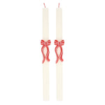 Red Stripy Bow Table Candles, Shop Sweet Lulu