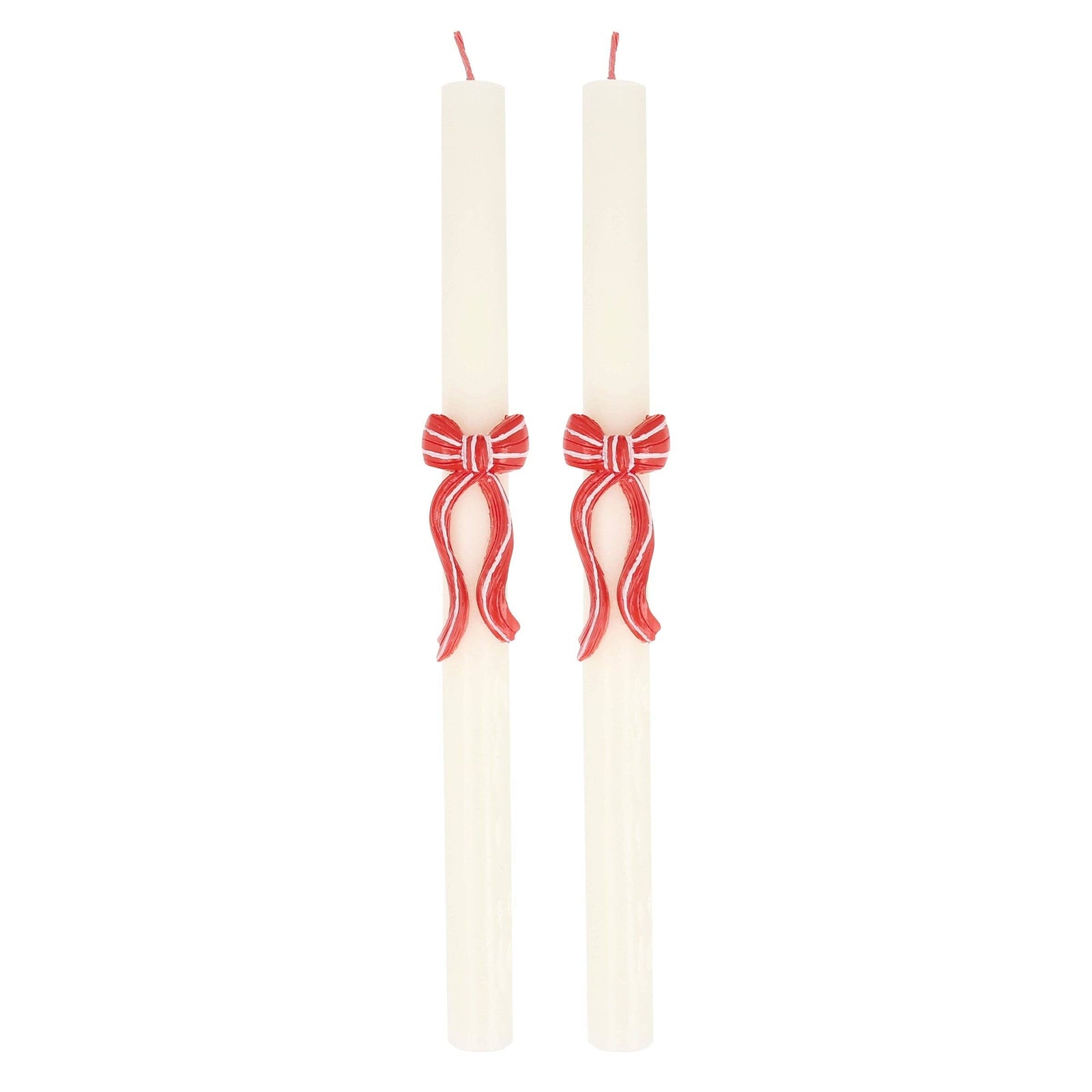 Red Stripy Bow Table Candles, Shop Sweet Lulu
