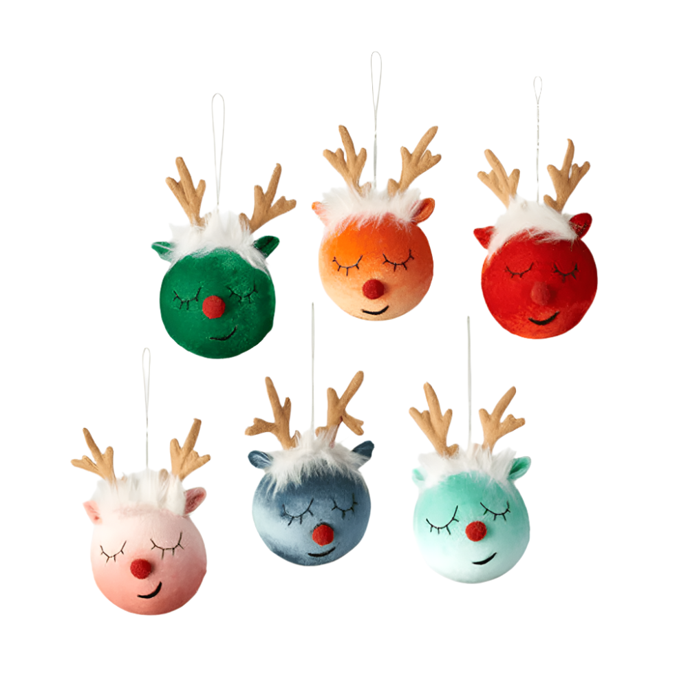 Reindeer Head Ornament - 6 Style Options, Shop Sweet Lulu