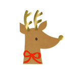 Meri Meri Reindeer With Red Bow Napkins, Shop Sweet Lulu